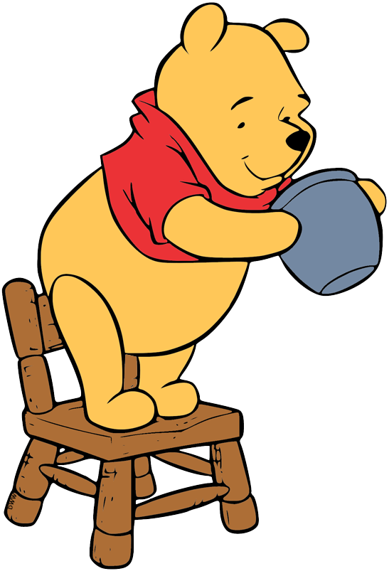 Winnie The Pooh And Honey Pot Transparent Background PNG