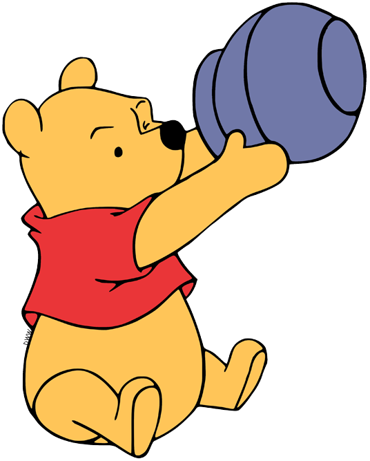 Winnie The Pooh Sitting Transparent Free PNG
