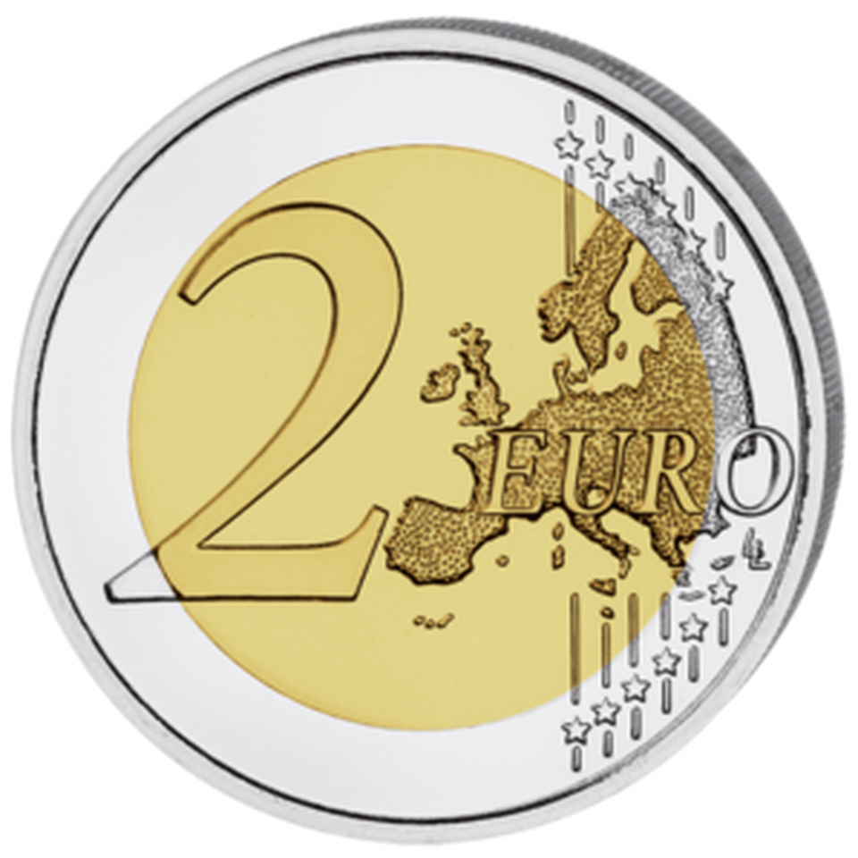 2 Euro Coin PNG Free File Download