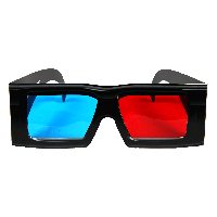 3d Cinema Glasses Background PNG Image