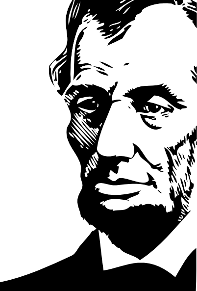 Abraham Lincoln Face Background PNG Image