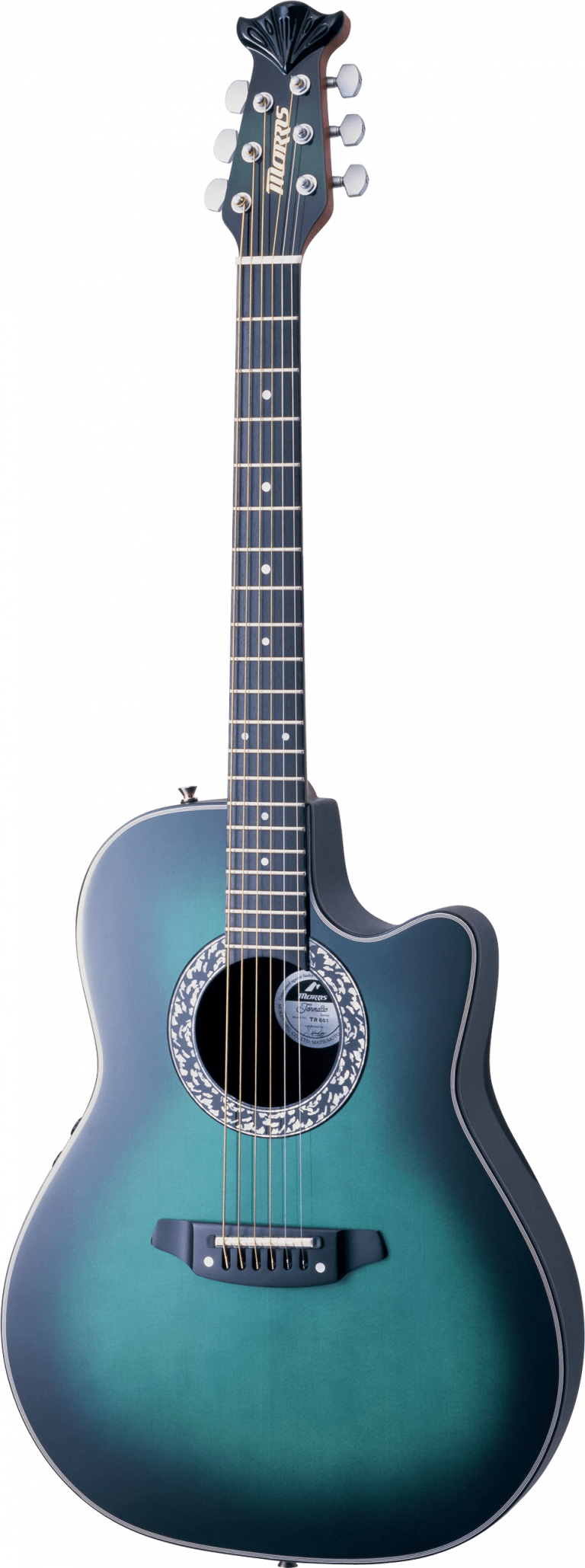 Acoustic Blue Guitar PNG Clipart Background