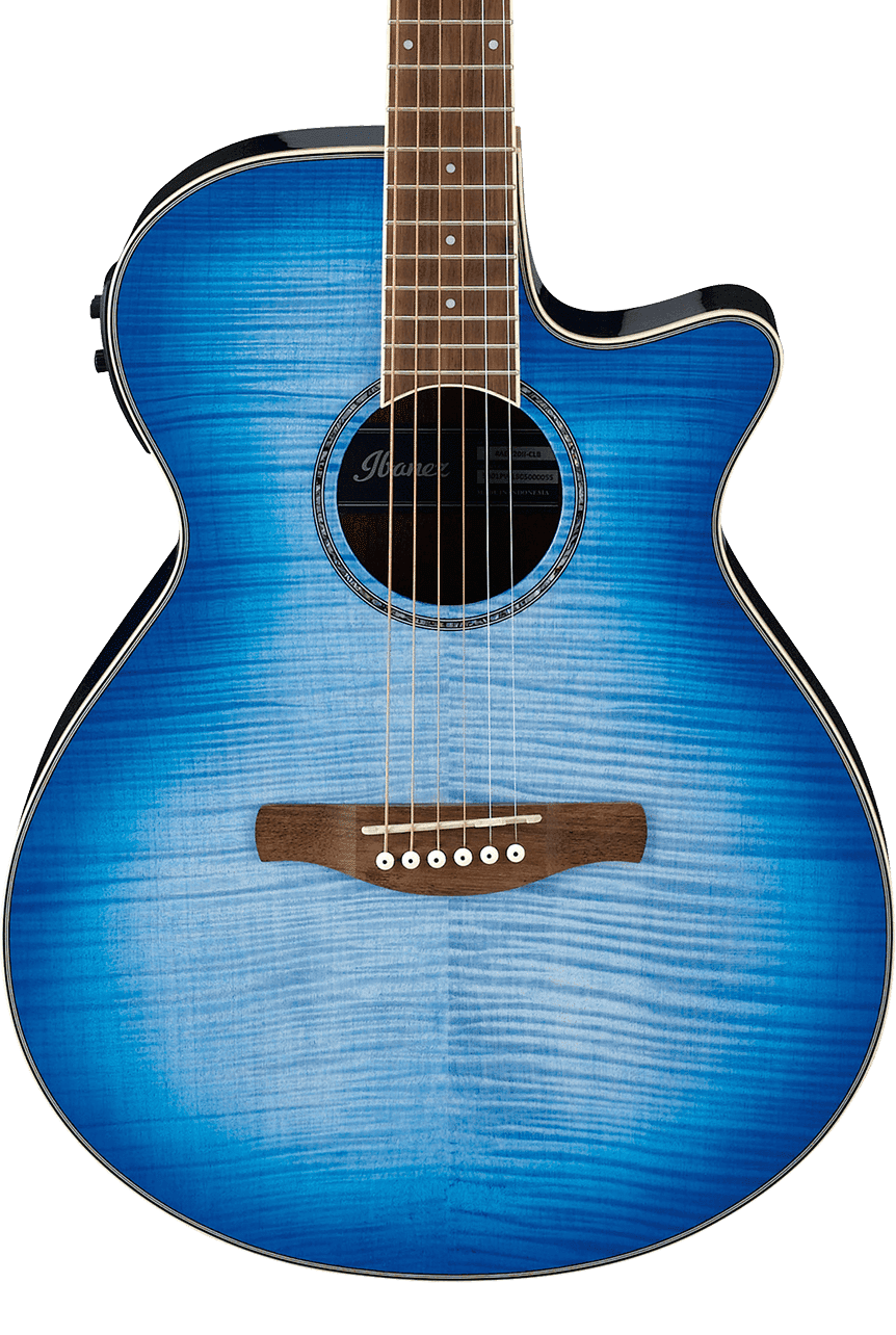 Acoustic Blue Guitar Transparent Free PNG