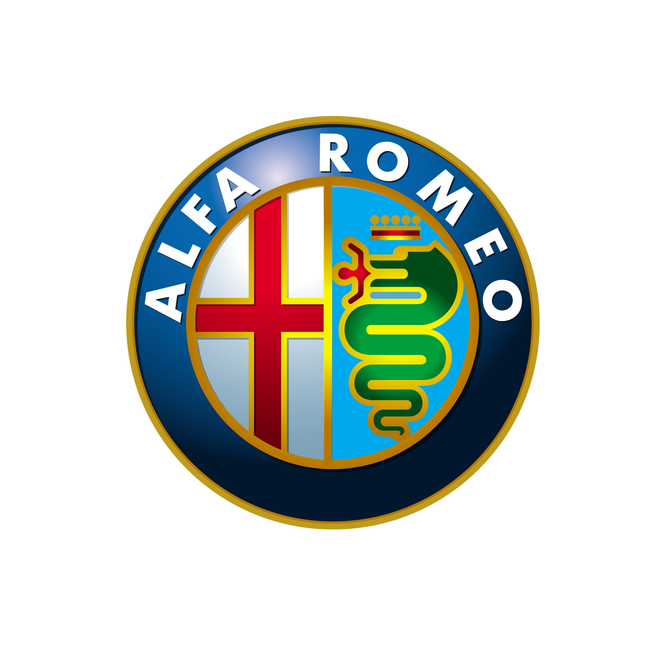 Alfa Romeo Metal Logo PNG Background