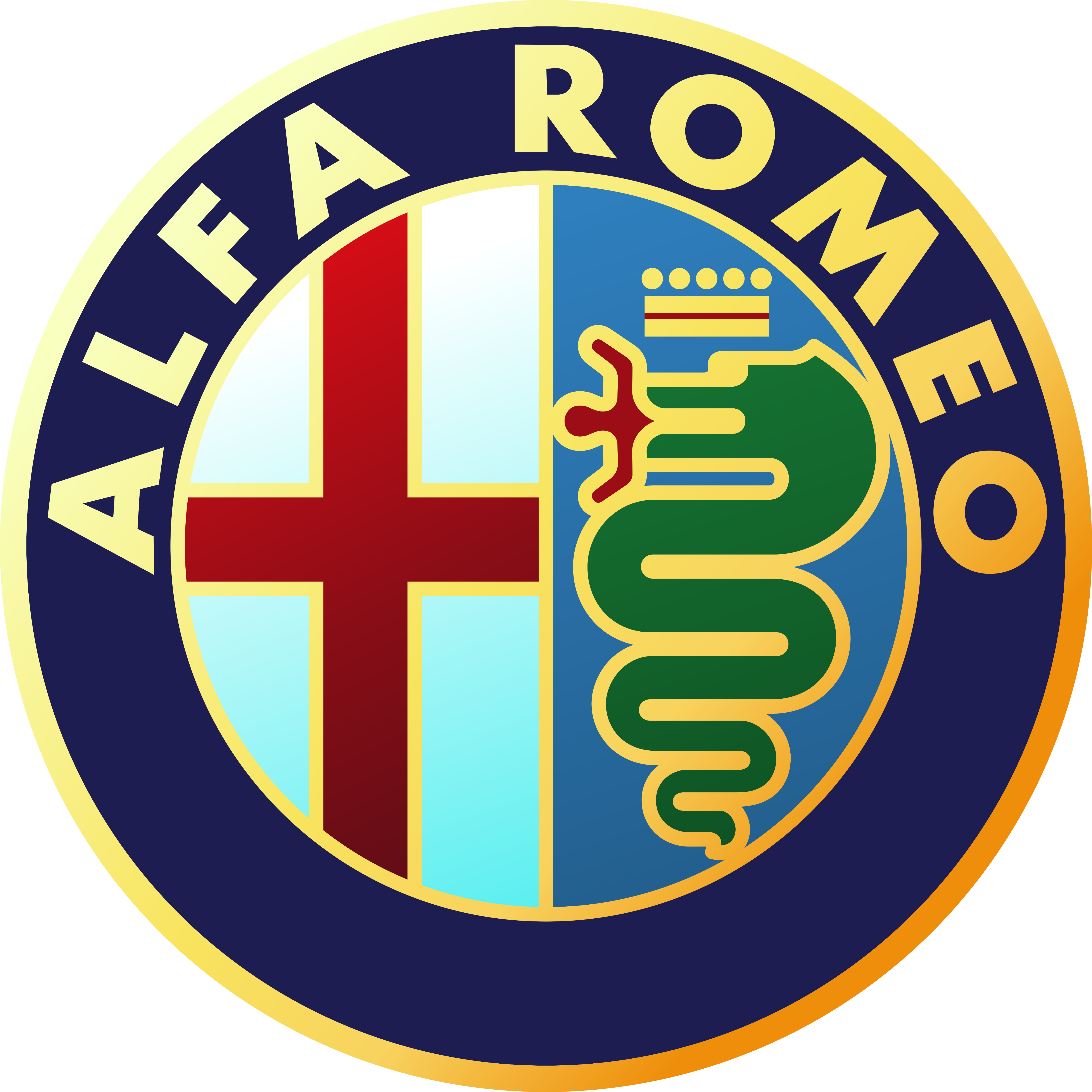 Alfa Romeon Logo Background PNG Image