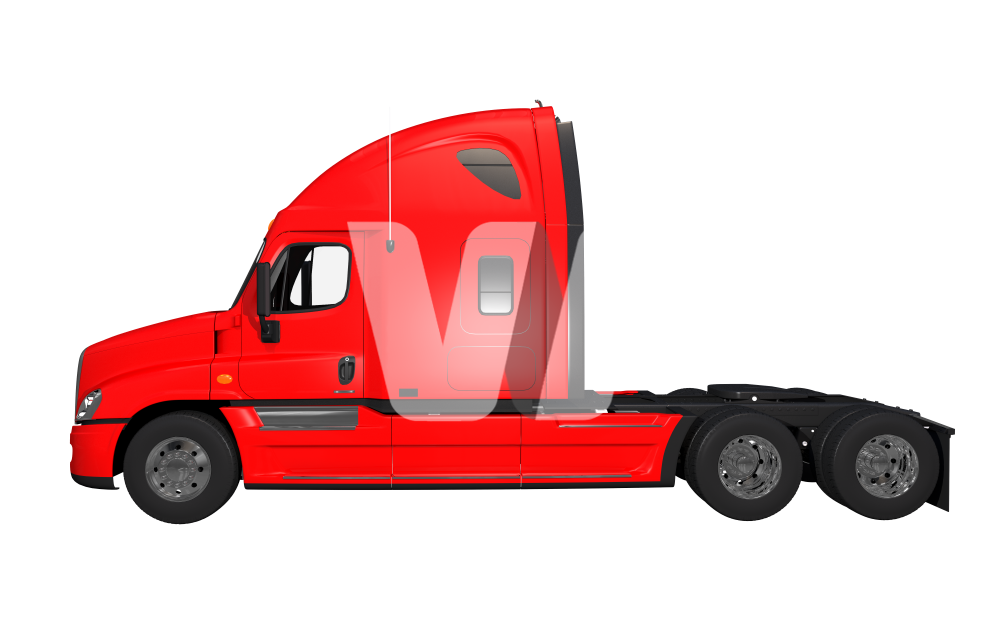 American Truck Red Transparent Images