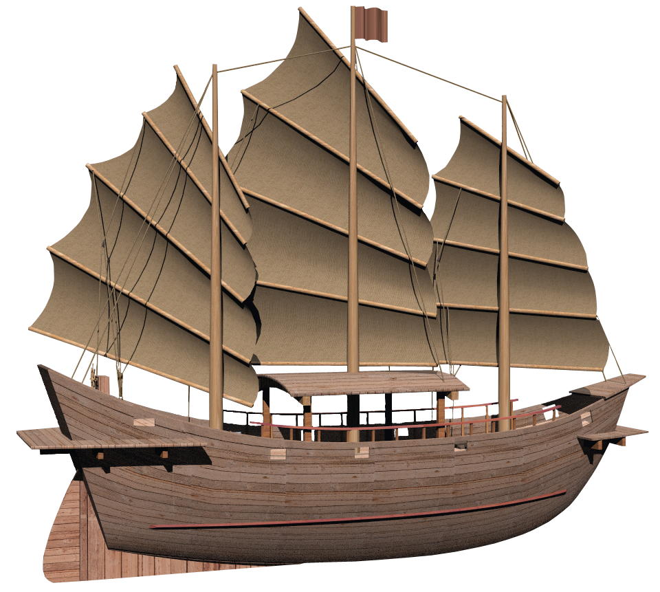 Ancient Sailing Ship Transparent File