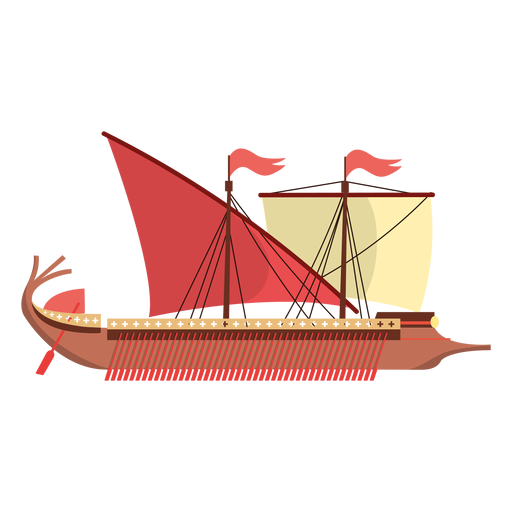 Ancient Sailing Ship Transparent Image