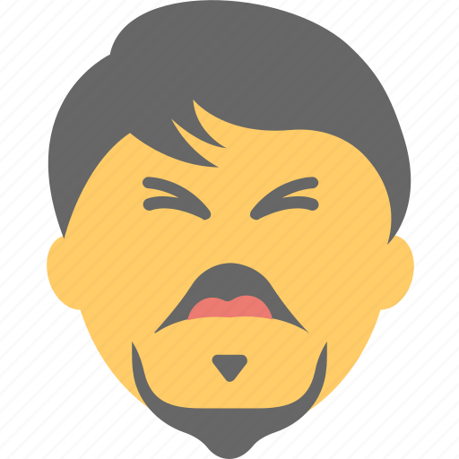 Angry Beard Background PNG Image