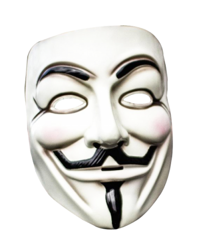 Anonymous Mask White Download Free PNG