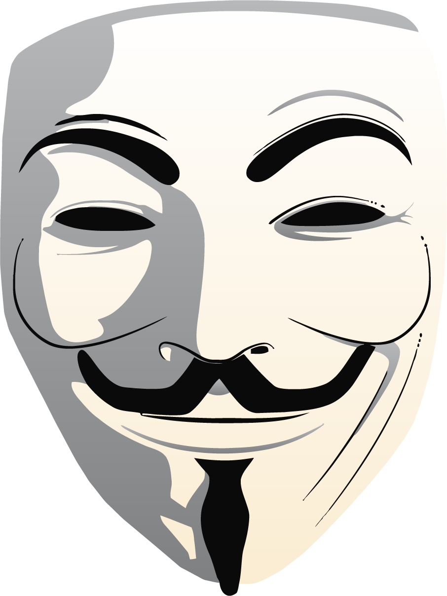 Anonymous Mask White PNG HD Quality