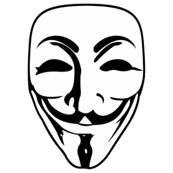 Anonymous Mask White Transparent PNG