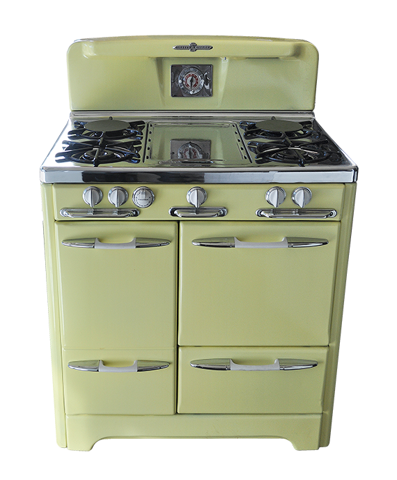 Antique Kitchen Stove Background PNG Image