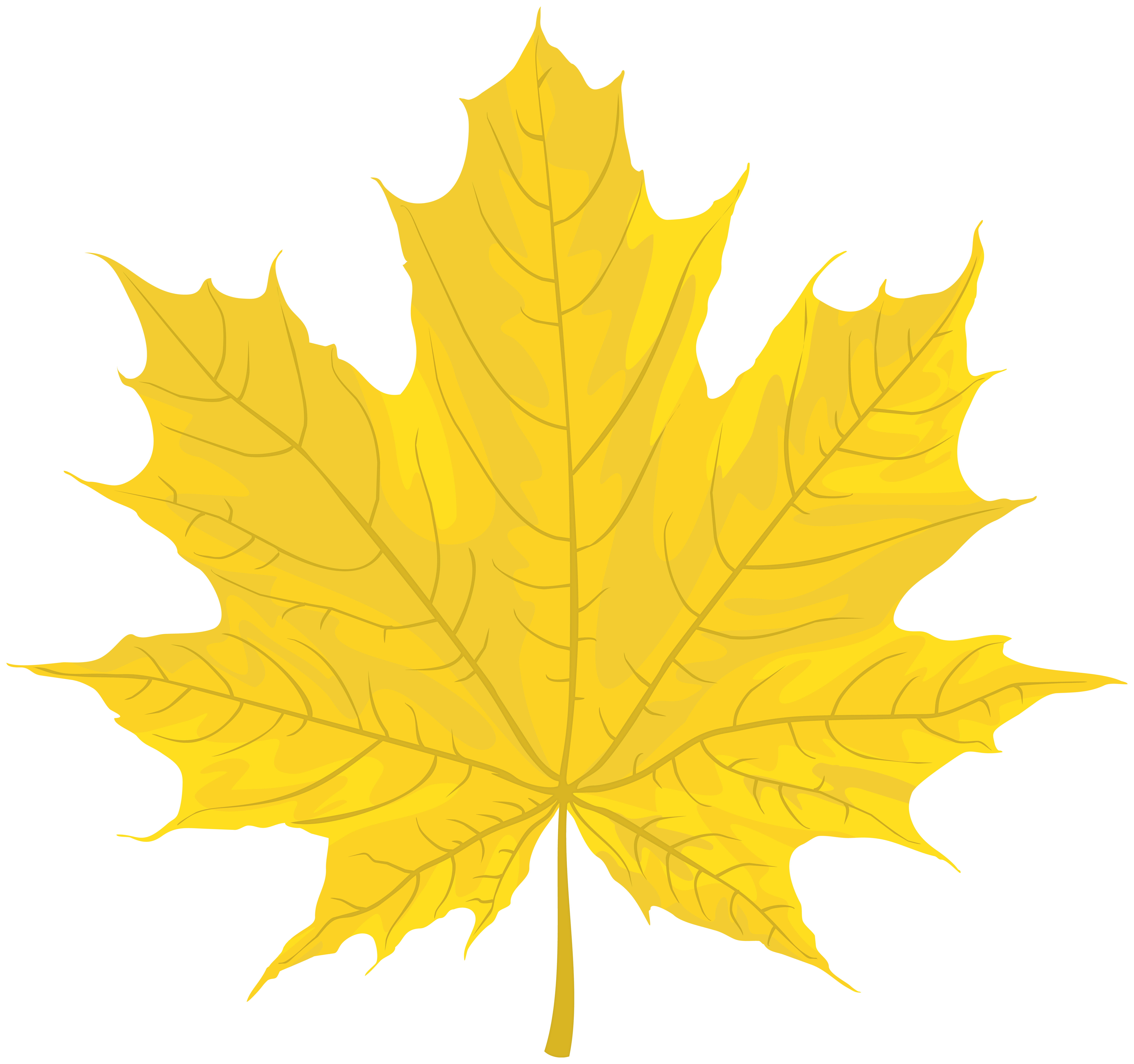 Autumn Yellowish Leaf Transparent PNG
