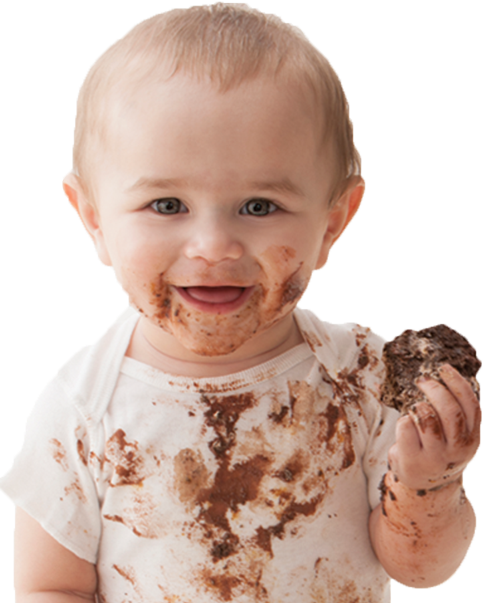 Baby Face Background PNG Image