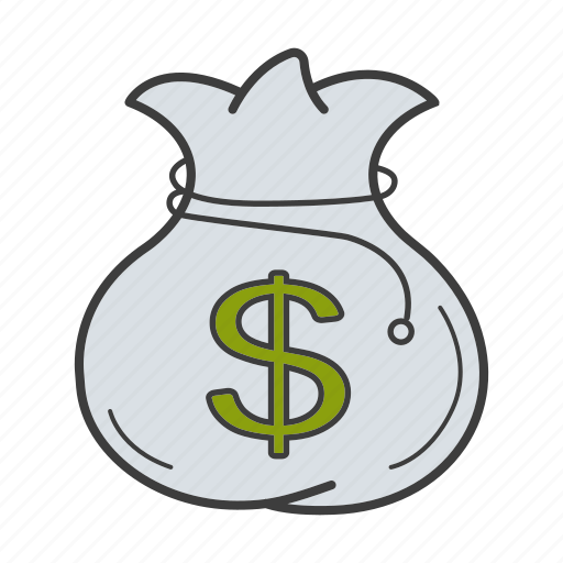 Bag Dollar Money PNG Clipart Background