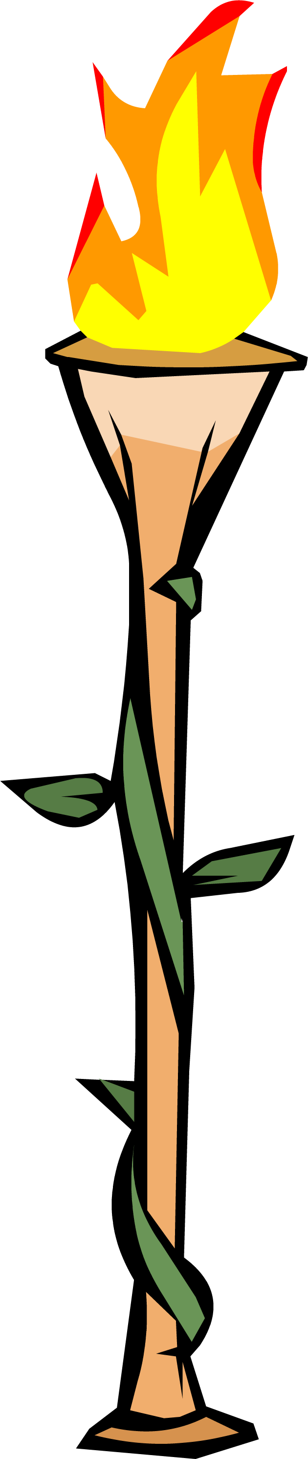 Bamboo Torch Transparent Free PNG