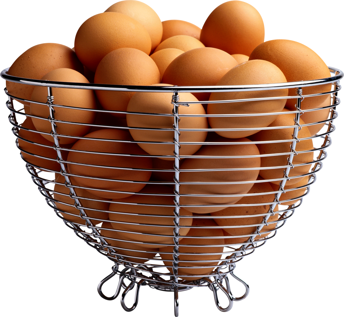 Basket Full Of Eggs Transparent Free PNG