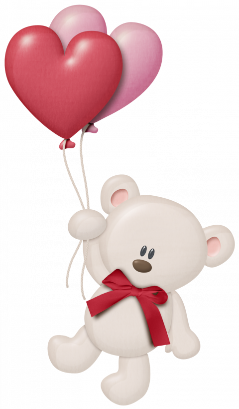 Bear With Balloons Download Free PNG