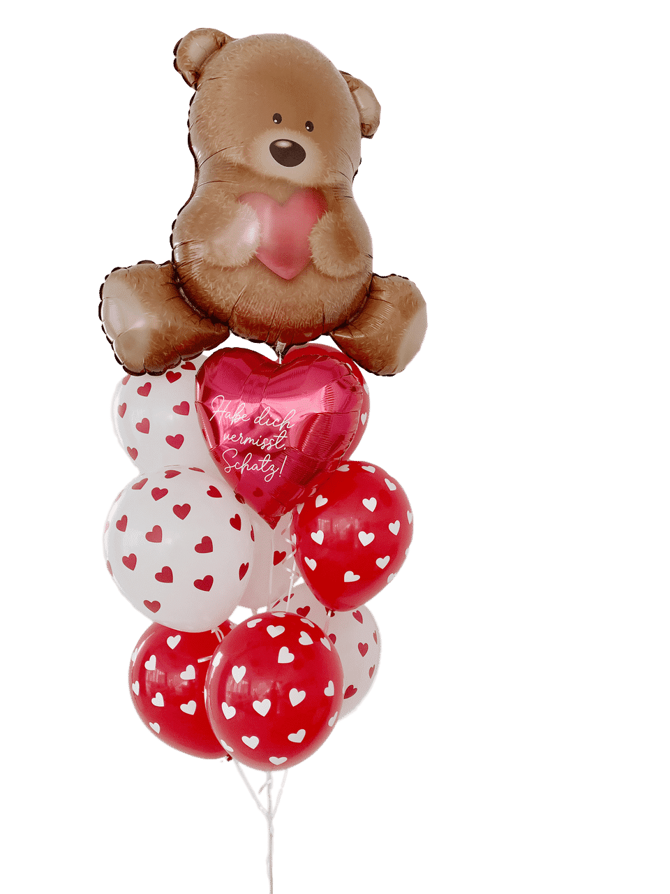 Bear With Balloons PNG Free File Download