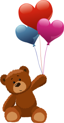 Bear With Balloons Transparent Images
