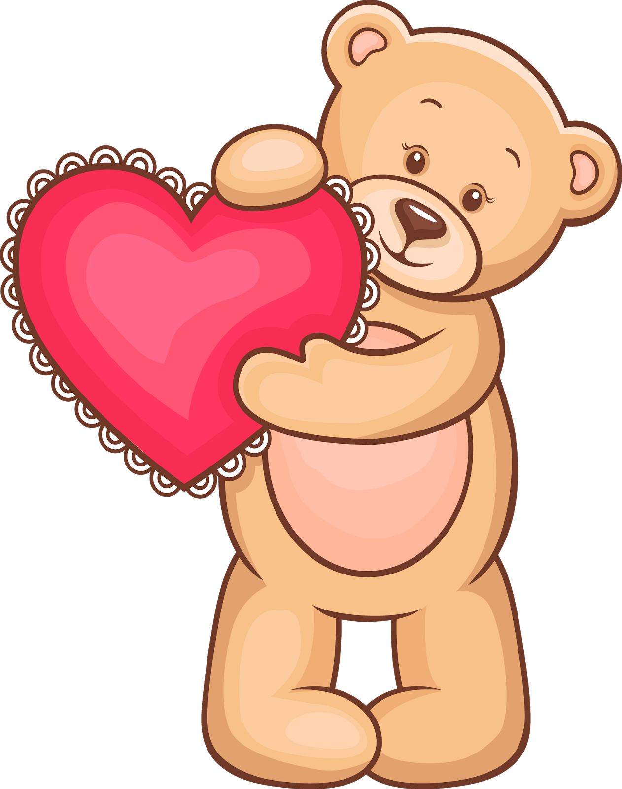 Bear With Heart No Background