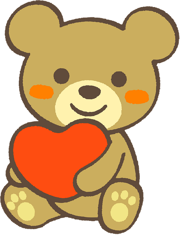 Bear With Heart Transparent Images