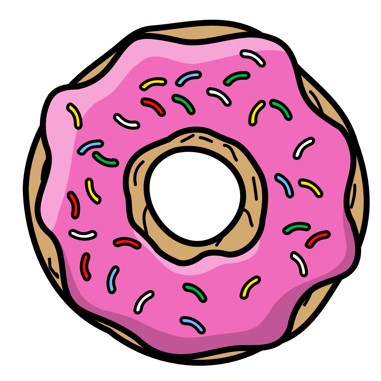 Big Pink Donut Download Free PNG