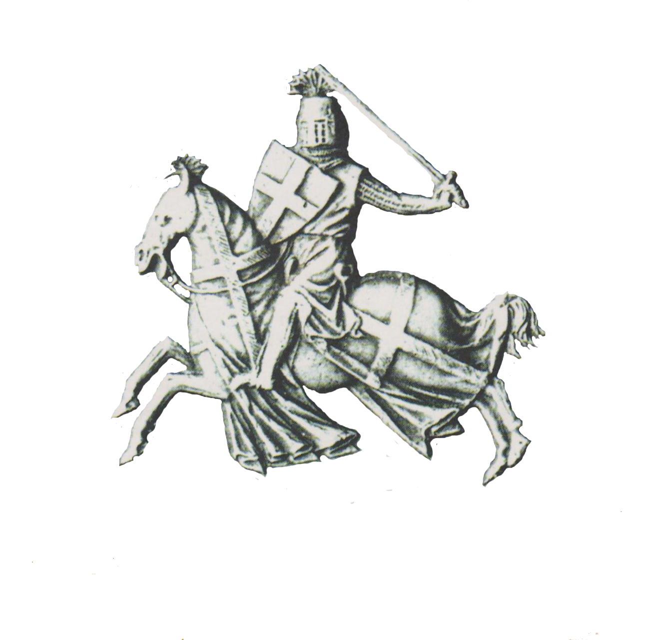 Black And White Knight Background PNG Image