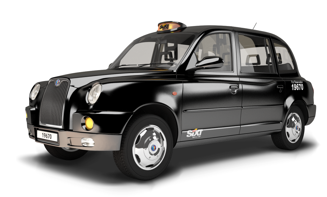 Black Cab London Transparent Free PNG