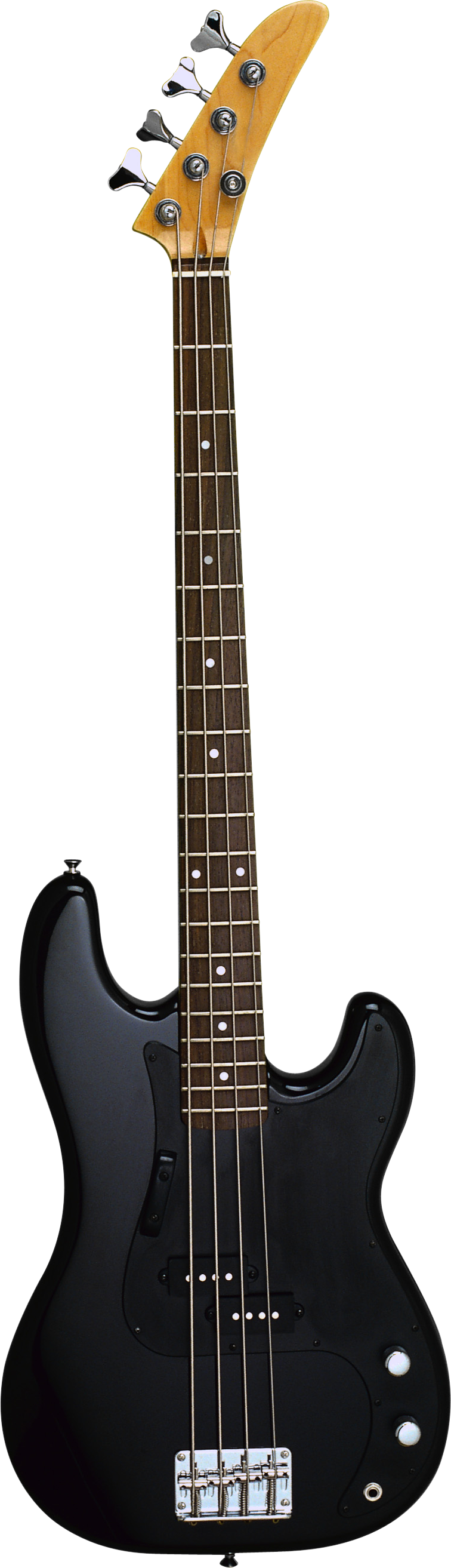 Black Electric Guitar Background PNG Image