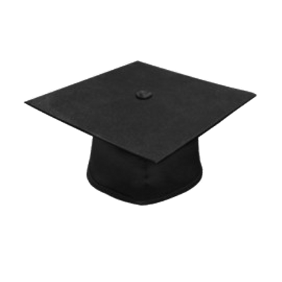 Black Graduation Hat Background PNG Image