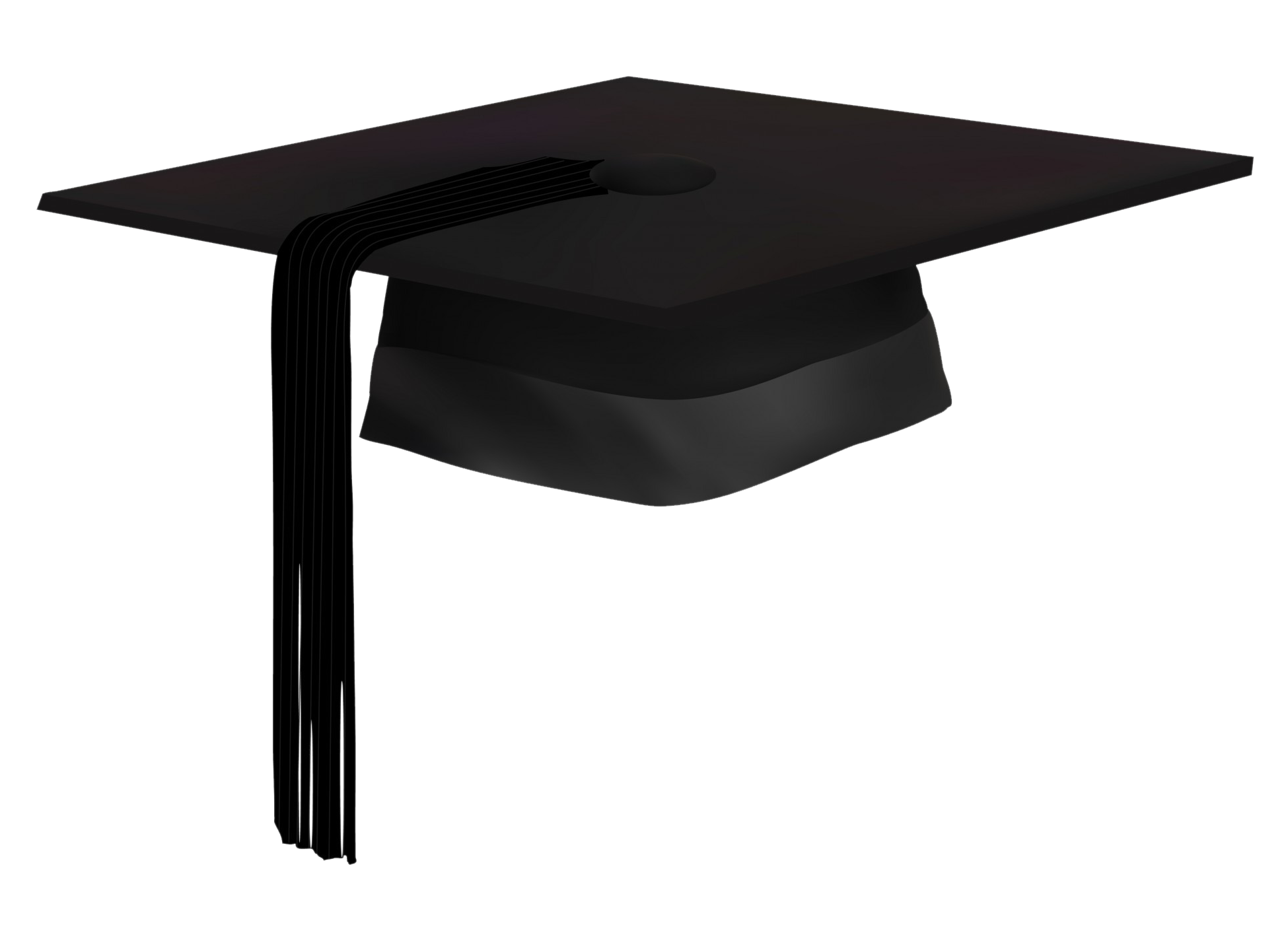 Black Graduation Hat PNG Clipart Background