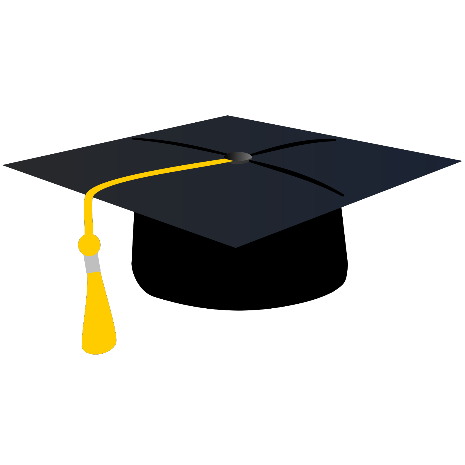 Black Graduation Hat Transparent Free PNG