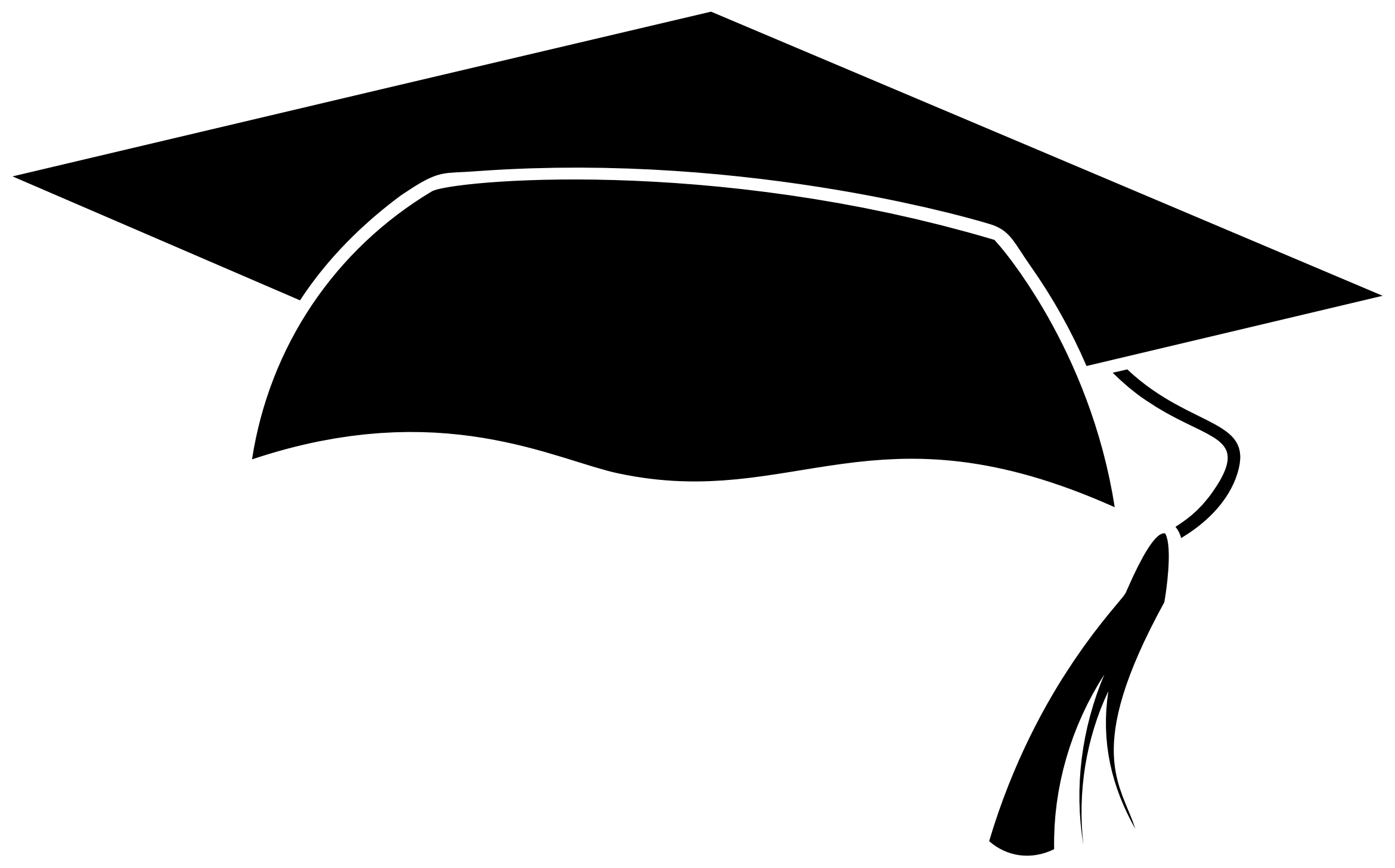 Black Graduation Hat Transparent PNG
