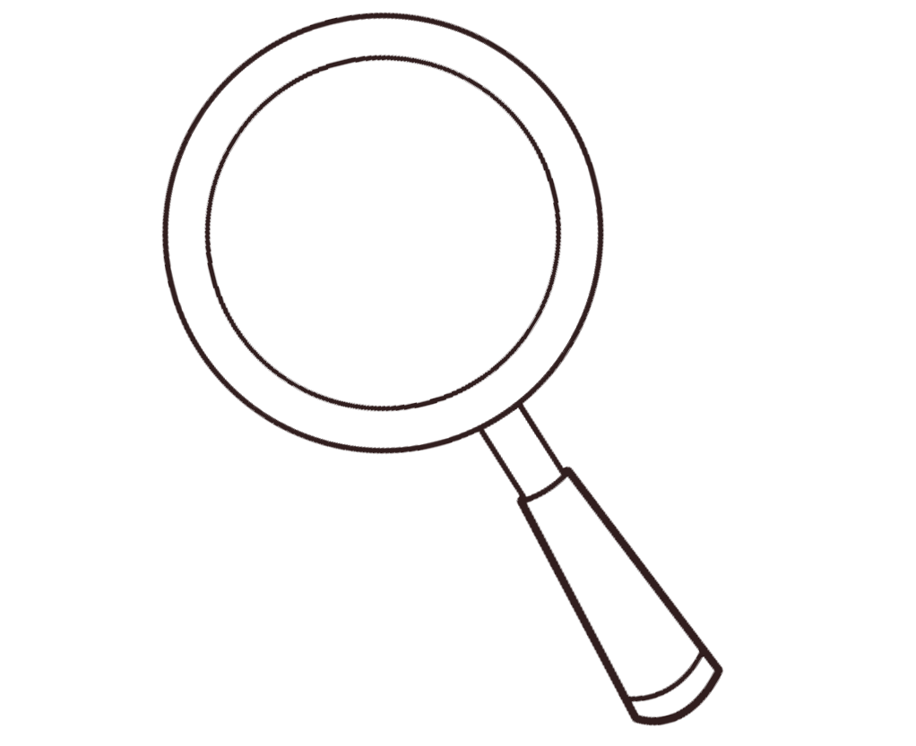Black Magnifying Glass PNG Clipart Background