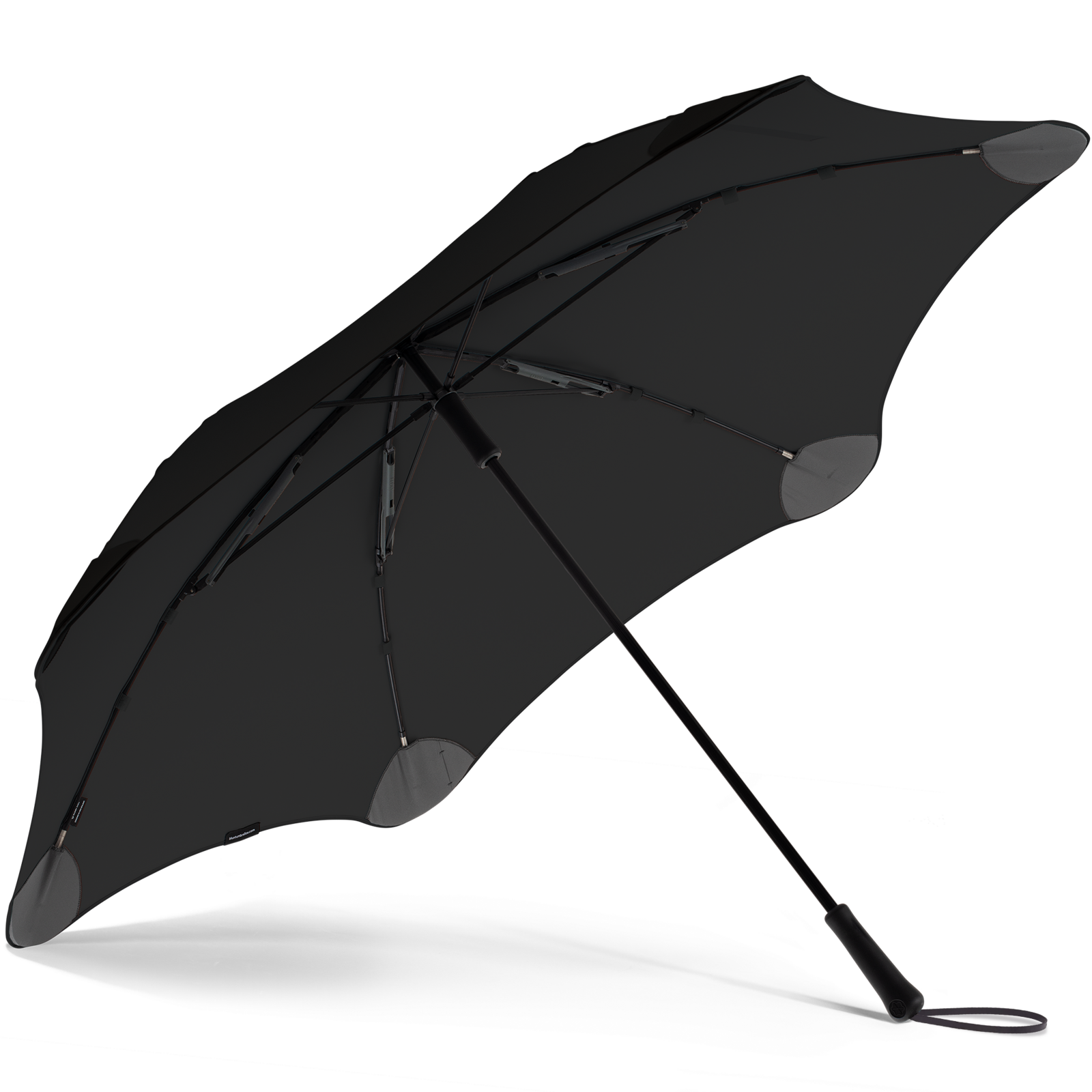 Black Open Umbrella Background PNG Image