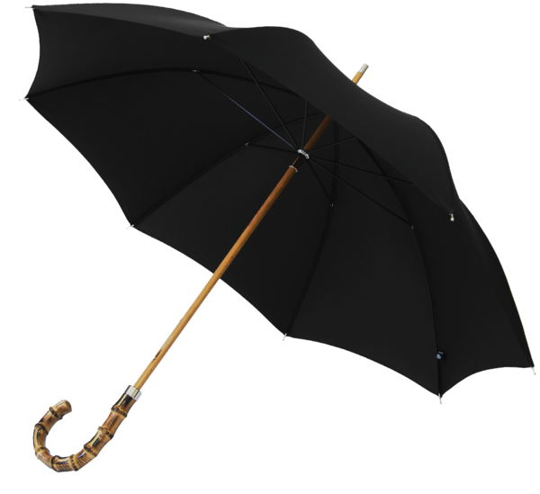 Black Open Umbrella PNG Clipart Background
