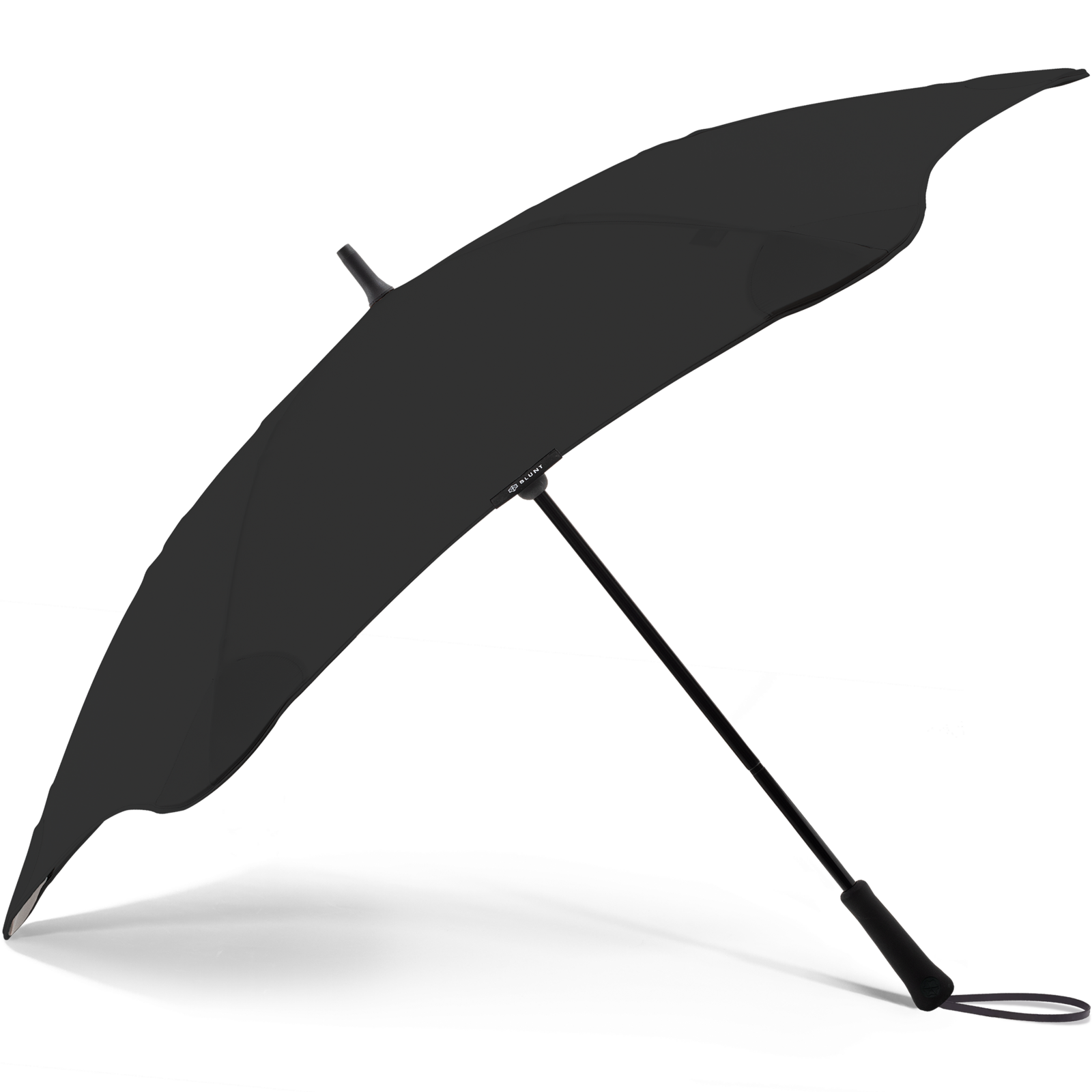 Black Open Umbrella PNG HD Quality