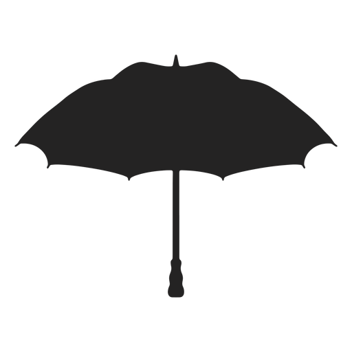 Black Open Umbrella Transparent File