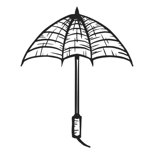 Black Open Umbrella Transparent PNG