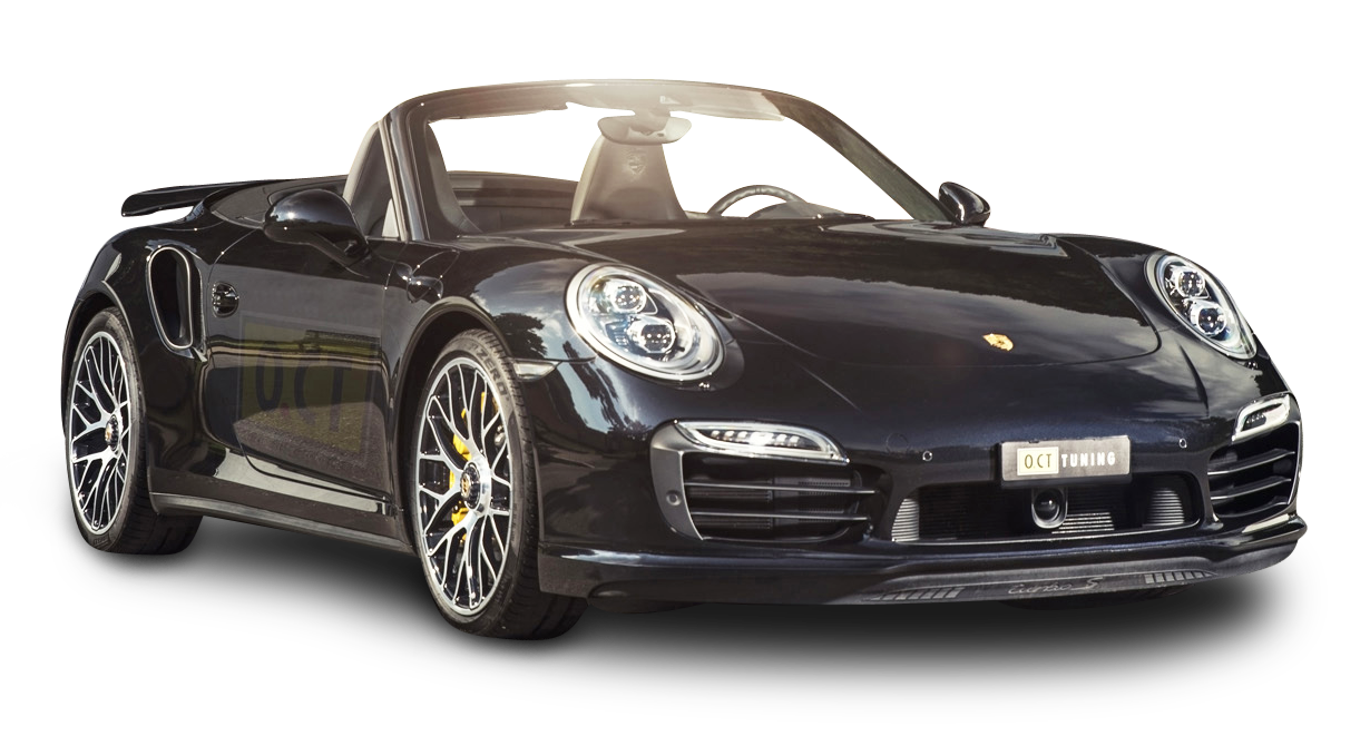 Black Porsche PNG Clipart Background