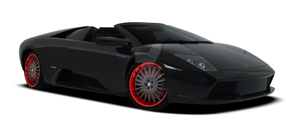 Black Red Lamborghini Free PNG