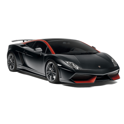Black Red Lamborghini Transparent PNG