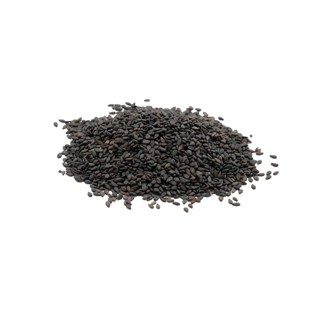 Black Sesame Seeds Background PNG Image
