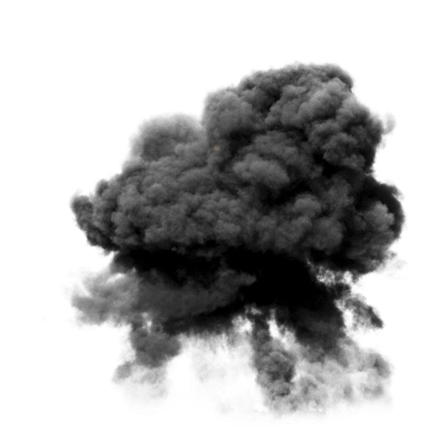 Black Smoke PNG Clipart Background