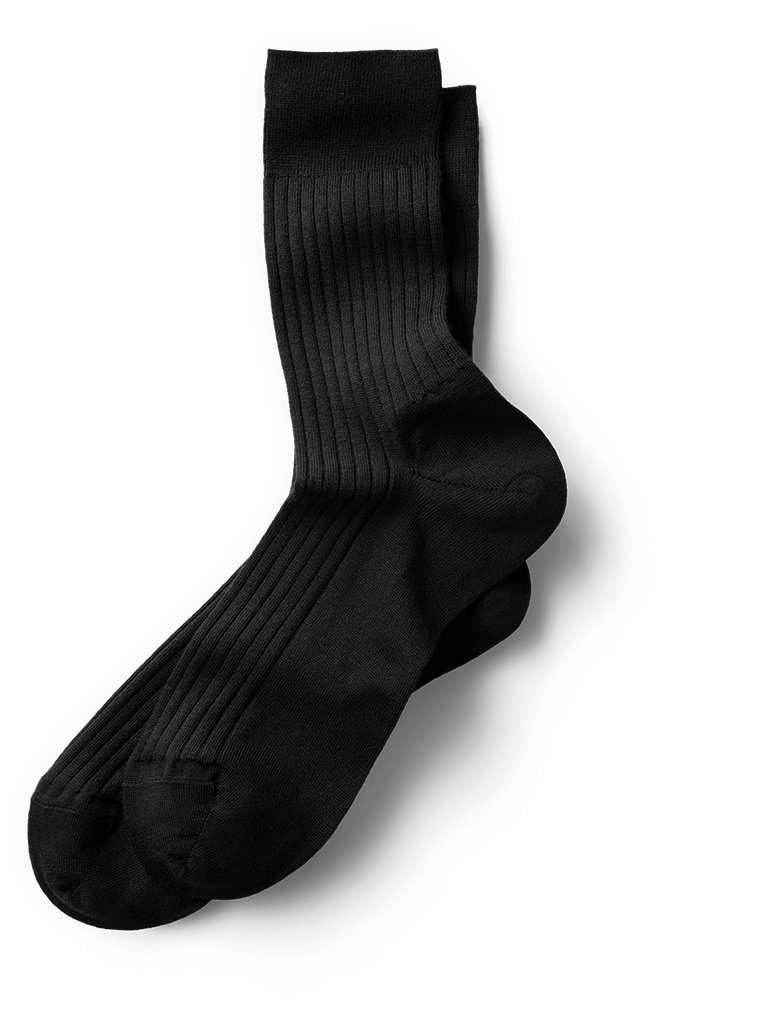 Black Sock Transparent Background