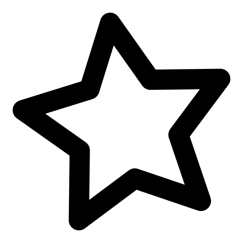 Black Star PNG Clipart Background