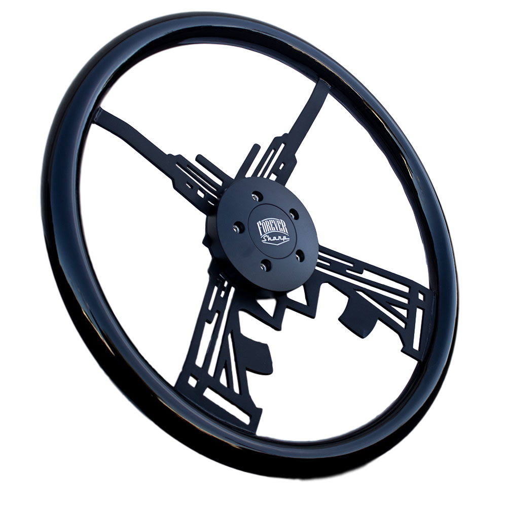 Black Steering Wheel PNG Images HD