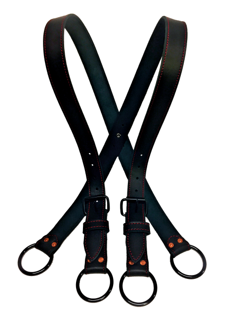 Black Suspenders PNG Background